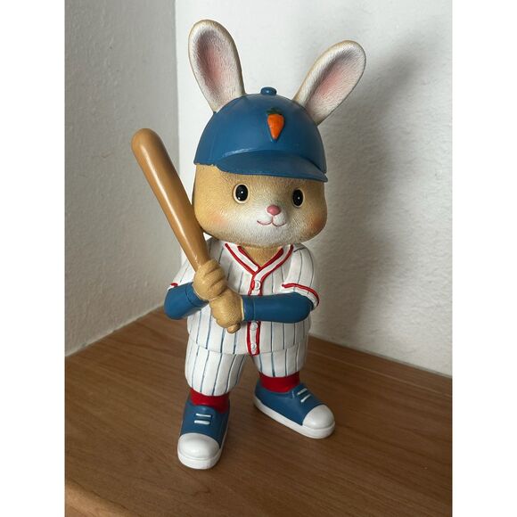 Other - Easter Baseball Bunny Figurine NWT